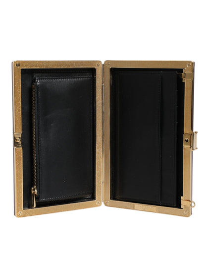 Dolce & Gabbana Lila Leder Clutch - Elegante Abend Crossbody Tasche