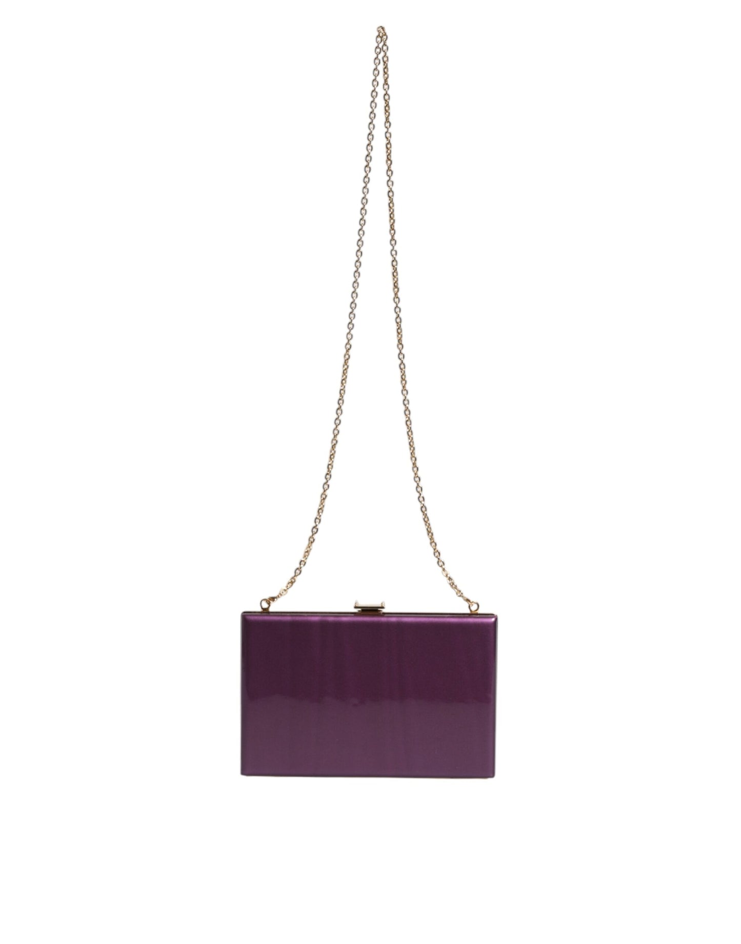 Dolce & Gabbana Lila Leder Clutch - Elegante Abend Crossbody Tasche