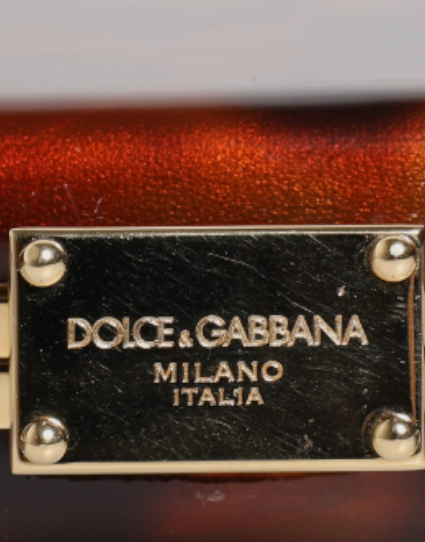 Dolce & Gabbana Braune Leder Clutch Abend Crossbody Tasche - Eleganz in jedem Detail