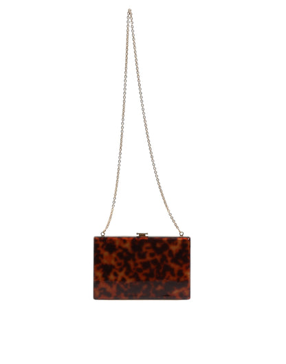 Dolce & Gabbana Braune Leder Clutch Abend Crossbody Tasche - Eleganz in jedem Detail