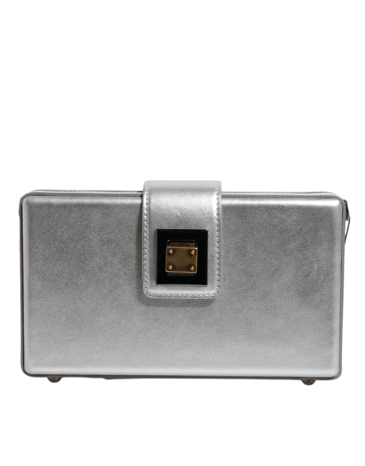 Dolce & Gabbana Metallic-Silber DG BOX Umhängetasche – Luxus für jede Gelegenheit