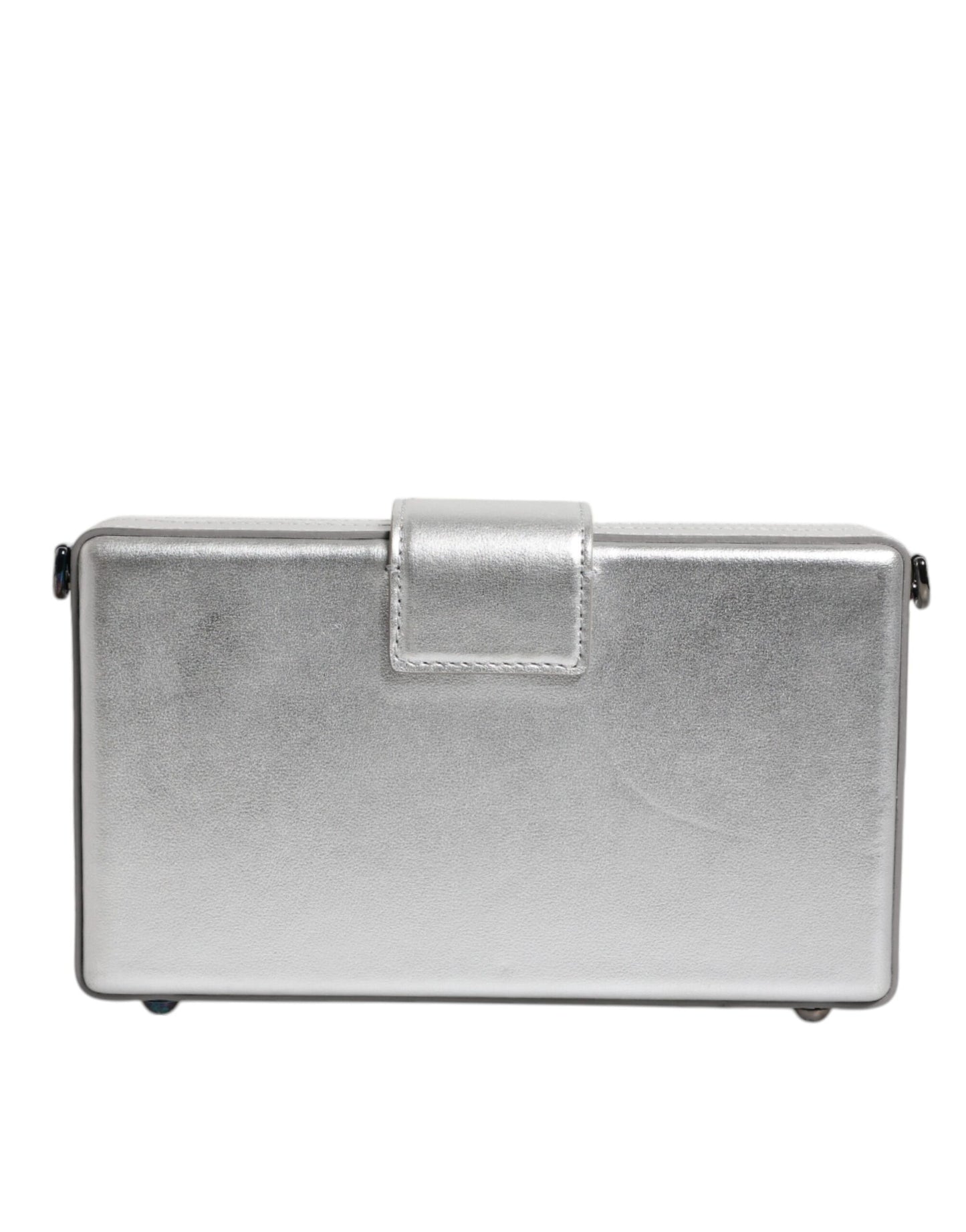 Dolce & Gabbana Metallic-Silber DG BOX Umhängetasche – Luxus für jede Gelegenheit