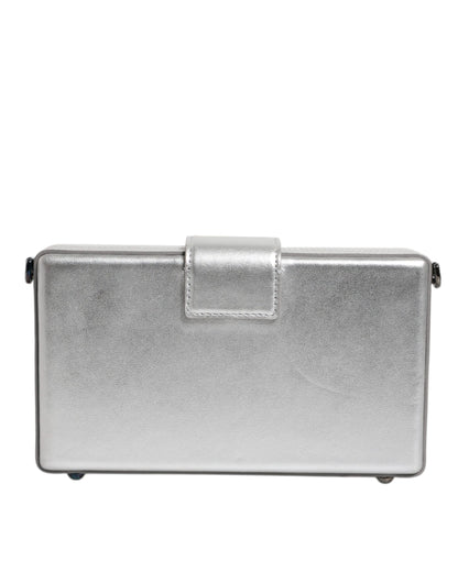 Dolce & Gabbana Metallic-Silber DG BOX Umhängetasche – Luxus für jede Gelegenheit