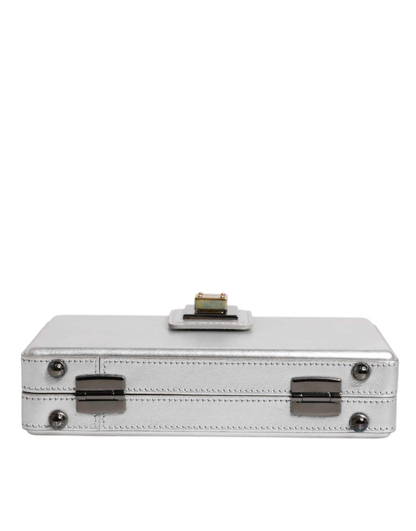 Dolce & Gabbana Metallic-Silber DG BOX Umhängetasche – Luxus für jede Gelegenheit
