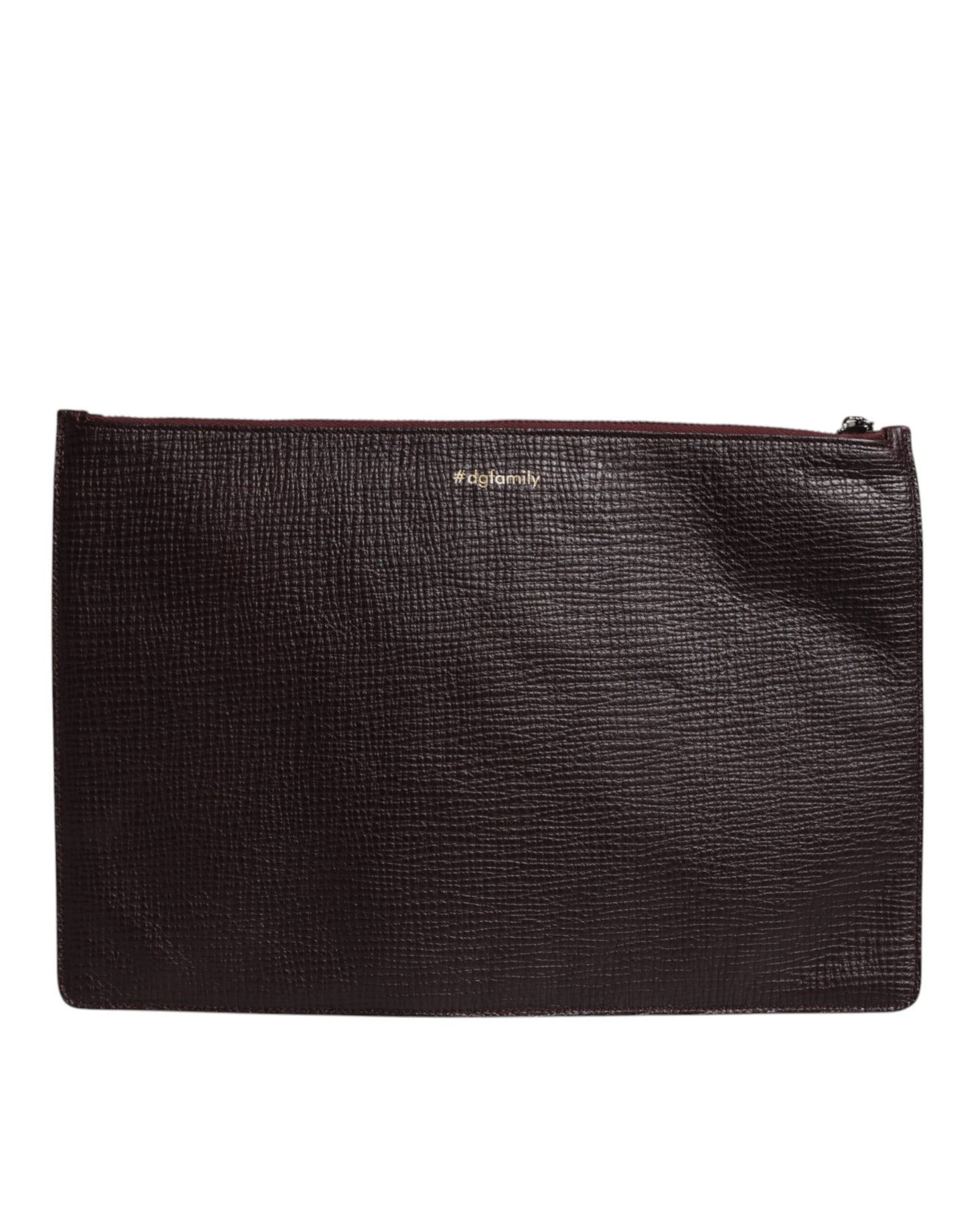 Luxuriöse Dolce & Gabbana Herren Clutch Pouch Tasche aus braunem Leder