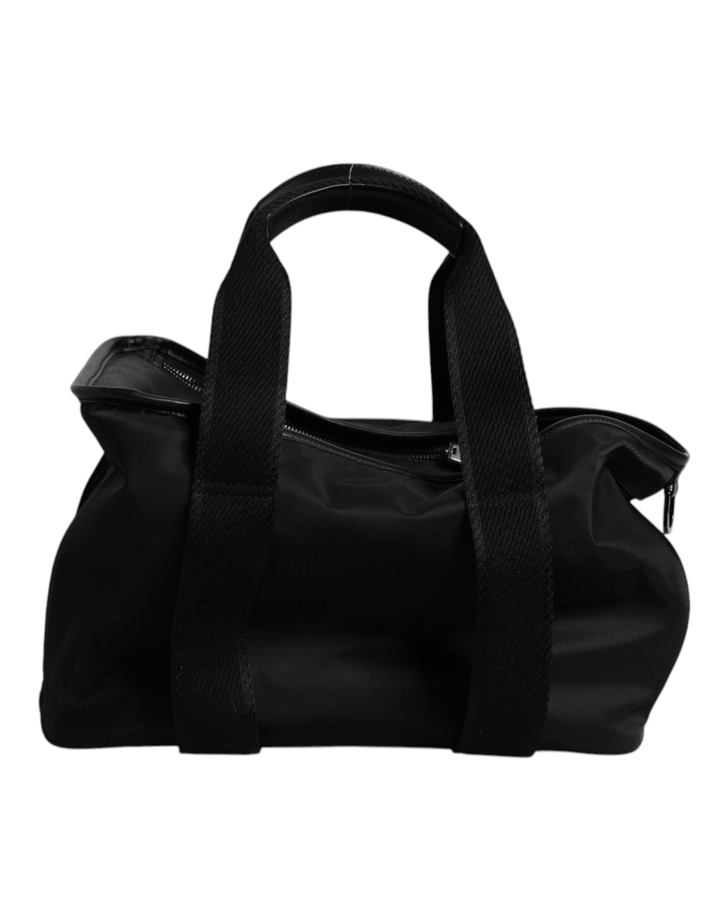 Dolce & Gabbana Schwarzer Schultergurt Pet Carry Logo Plaque Tasche – Exquisite Eleganz