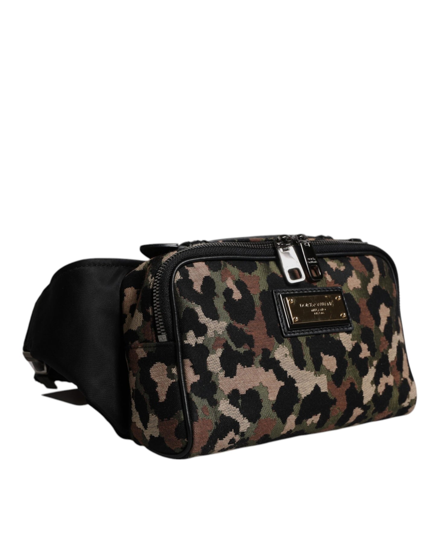 Dolce & Gabbana Multicolor Leopard DG Logo Gürtel Taille Gürteltasche – Eleganz trifft auf Funktionalität