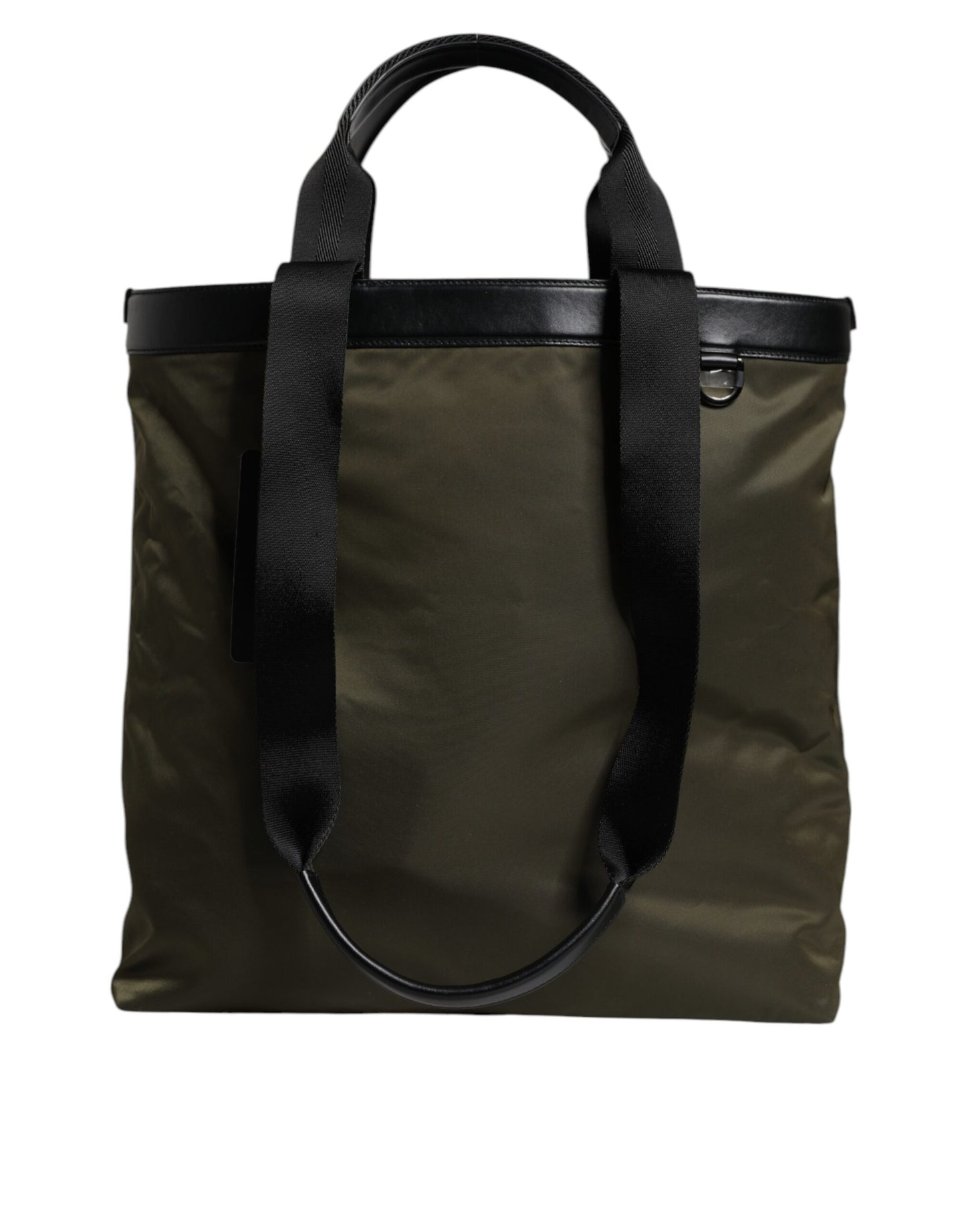 Luxuriöse Militärgrüne Nylon-Schulterriemen-Tragetasche von Dolce & Gabbana