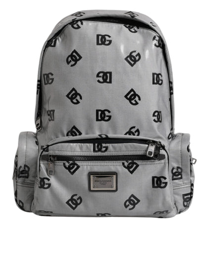 Dolce & Gabbana Rucksack Tasche Grau Schwarz – Exklusive Herrenmode