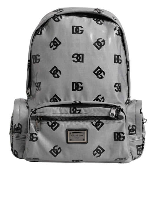 Dolce & Gabbana Rucksack Tasche Grau Schwarz – Exklusive Herrenmode