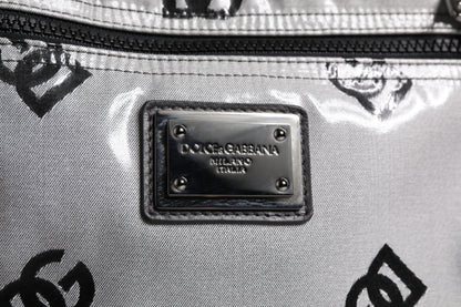 Dolce & Gabbana Rucksack Tasche Grau Schwarz – Exklusive Herrenmode