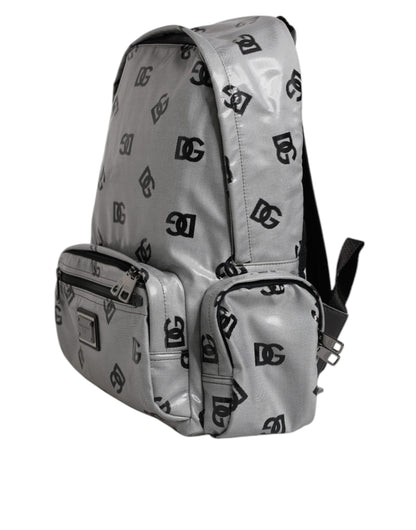 Dolce & Gabbana Rucksack Tasche Grau Schwarz – Exklusive Herrenmode
