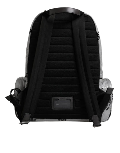 Dolce & Gabbana Rucksack Tasche Grau Schwarz – Exklusive Herrenmode