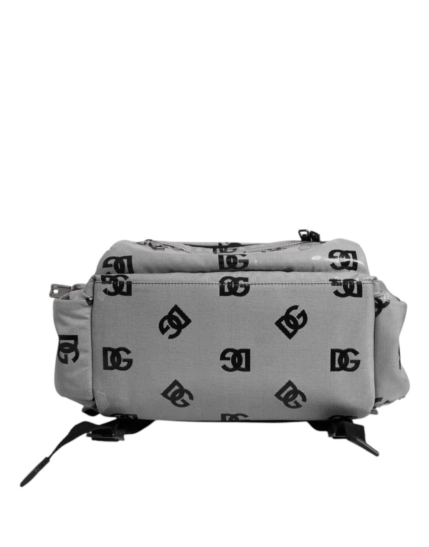 Dolce & Gabbana Rucksack Tasche Grau Schwarz – Exklusive Herrenmode