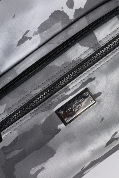 Dolce & Gabbana Schwarzer Camouflage-Schulterriemen Logo-Plakette Tasche - Exklusivität trifft Luxus