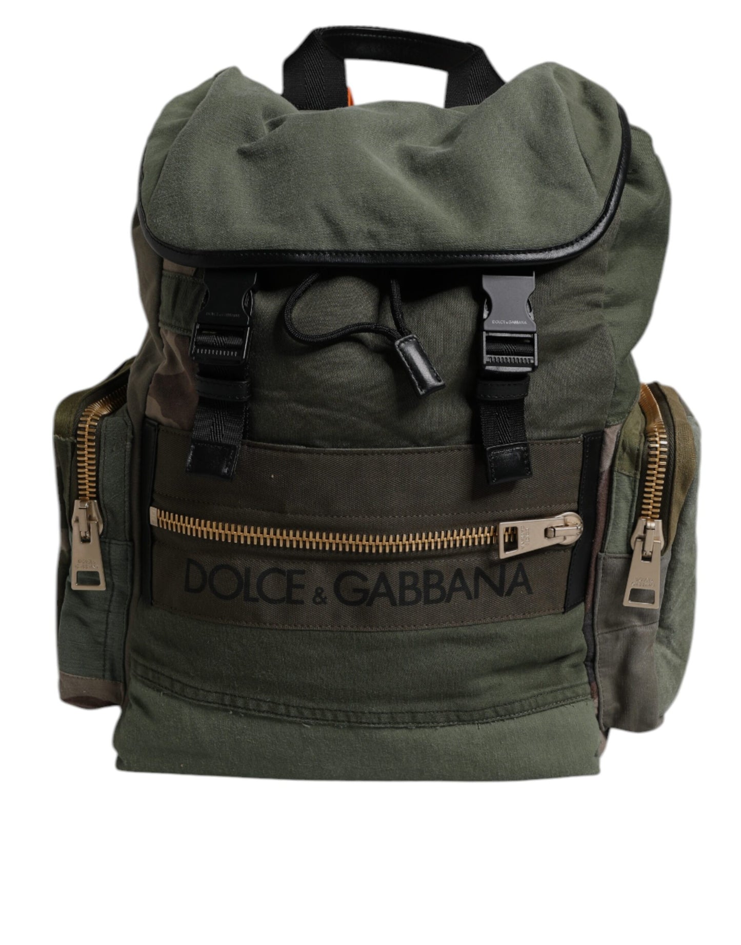 Dolce & Gabbana Militärgrüner Patchwork-Reiserucksack - Luxus für Anspruchsvolle