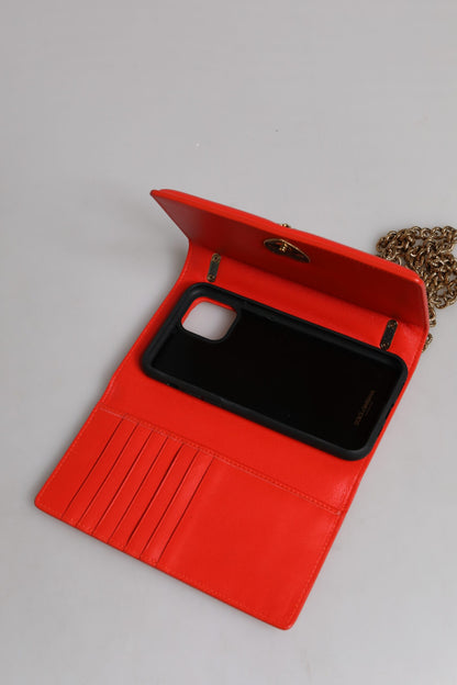 Dolce & Gabbana Rote gesteppte Devotion Crossbody Tasche aus Lammleder