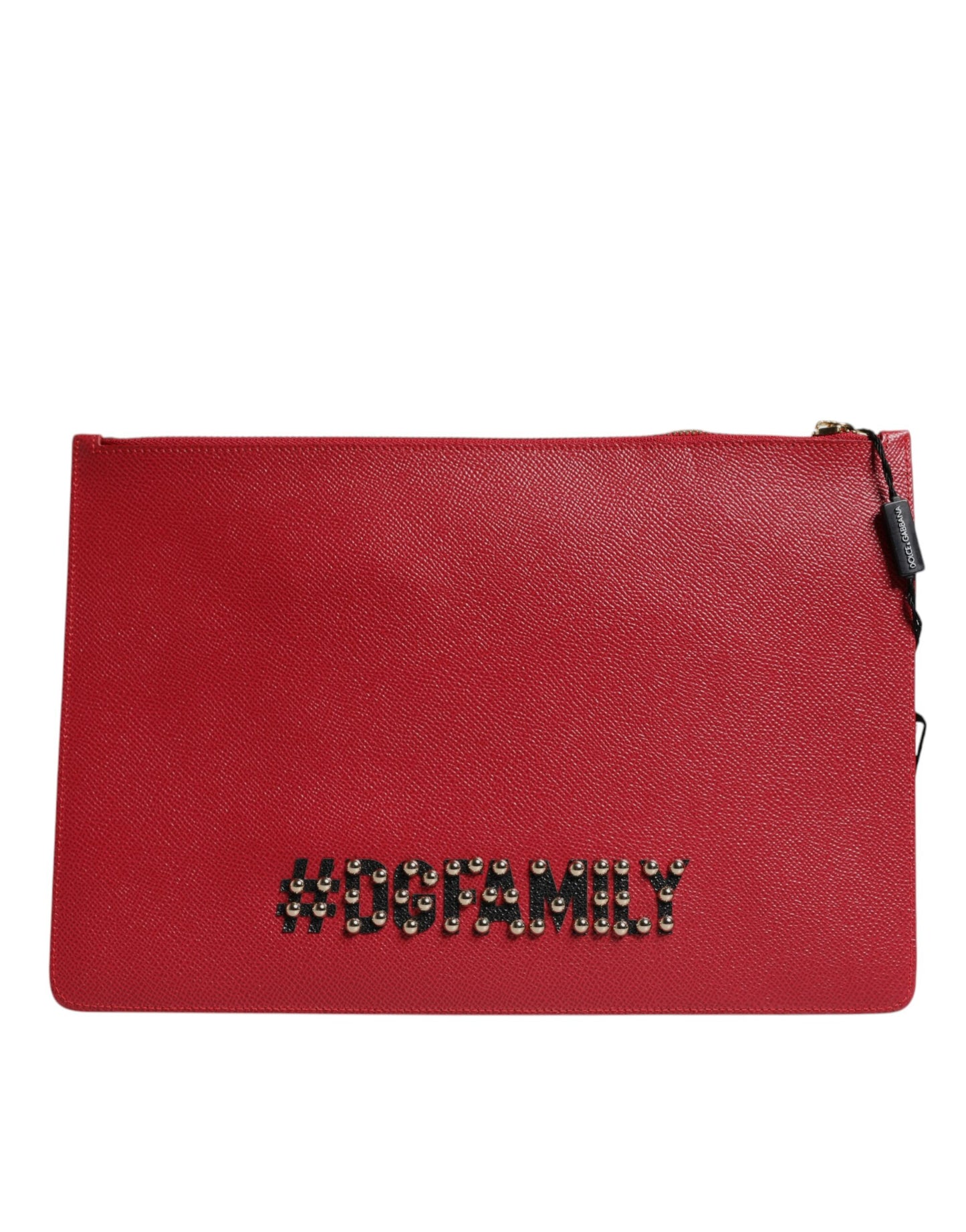 Dolce & Gabbana Rote #DGFamily Clutch Tasche aus Leder - Eleganz pur