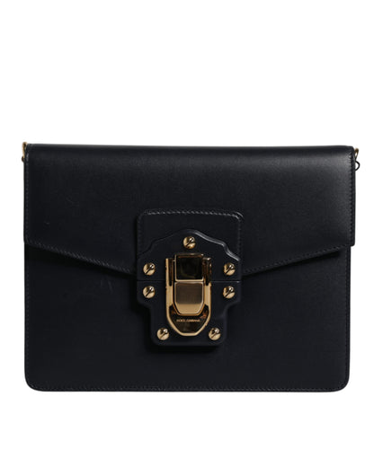 Dolce & Gabbana Schwarze Schulterriemen-Tasche aus Kalbsleder – Luxuriöse Damenhandtasche