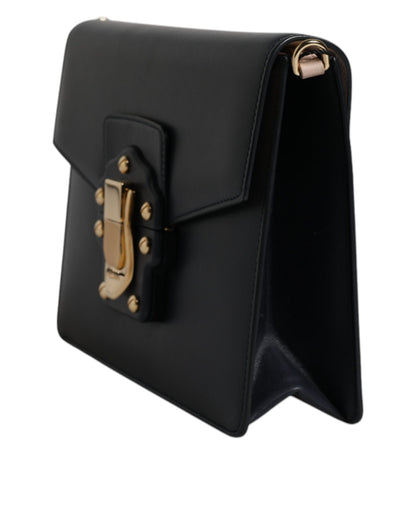 Dolce & Gabbana Schwarze Schulterriemen-Tasche aus Kalbsleder – Luxuriöse Damenhandtasche