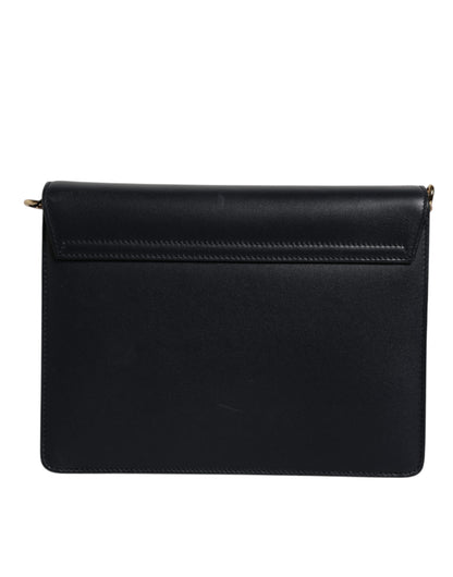 Dolce & Gabbana Schwarze Schulterriemen-Tasche aus Kalbsleder – Luxuriöse Damenhandtasche
