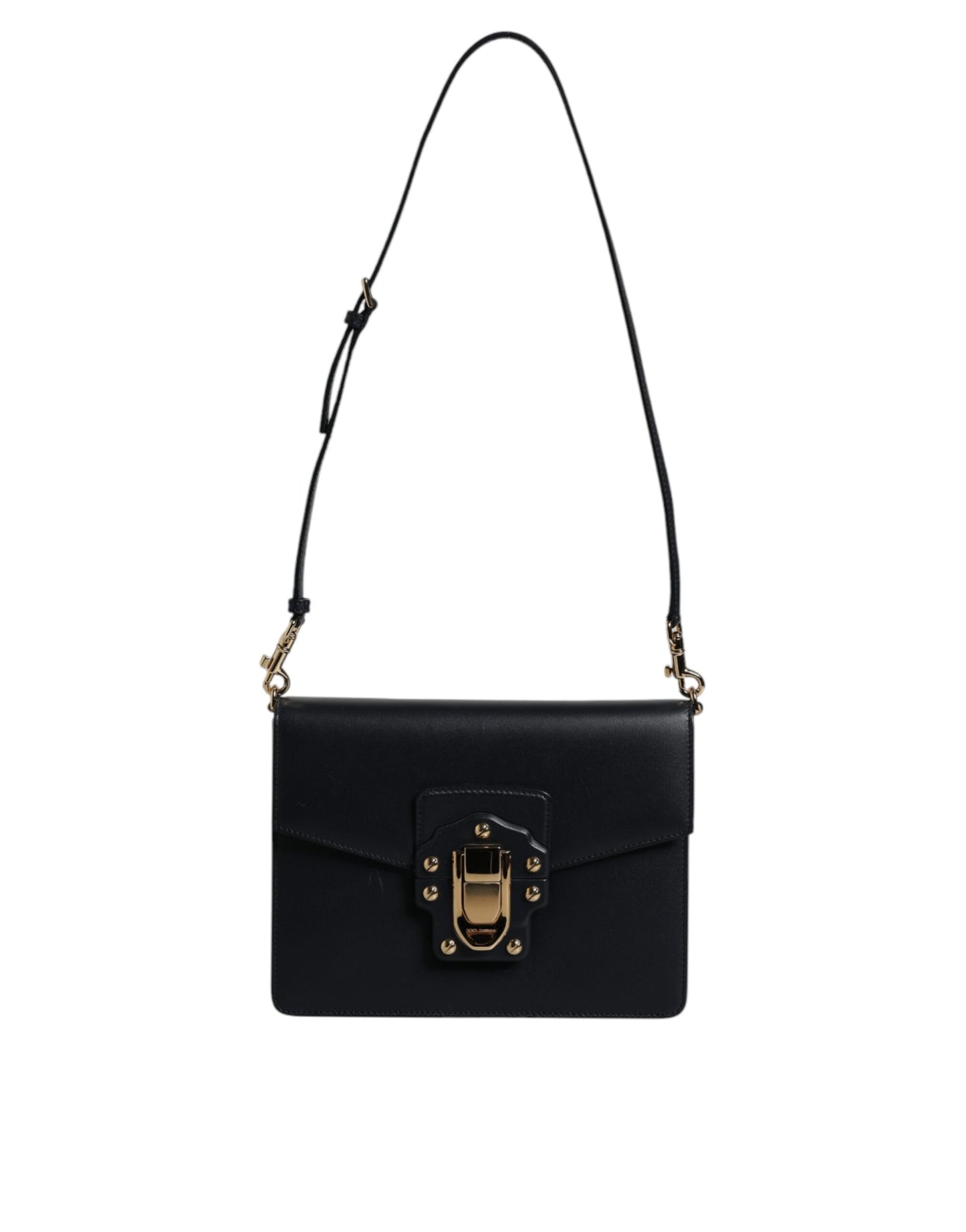 Dolce & Gabbana Schwarze Schulterriemen-Tasche aus Kalbsleder – Luxuriöse Damenhandtasche