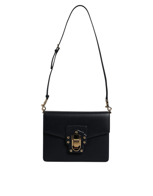 Dolce & Gabbana Schwarze Schulterriemen-Tasche aus Kalbsleder – Luxuriöse Damenhandtasche