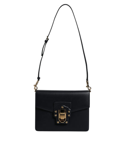 Dolce & Gabbana Schwarze Schulterriemen-Tasche aus Kalbsleder – Luxuriöse Damenhandtasche