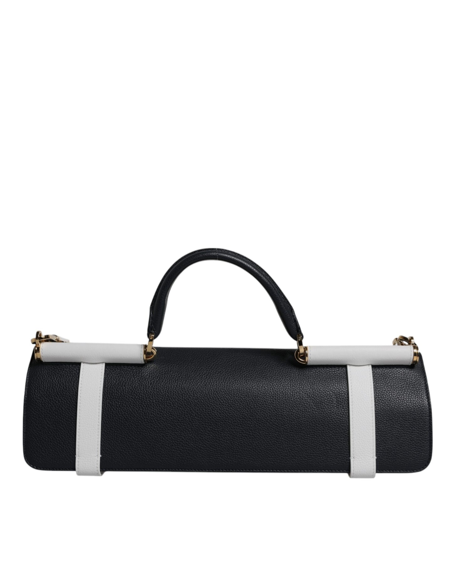 Dolce & Gabbana Blau-Weißes Kalbsleder Crossbody Umhängetasche für Damen