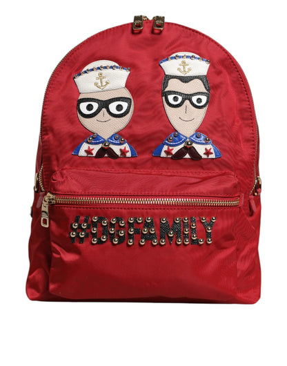 Dolce & Gabbana Rot #DGFAMILY VULCANO Rucksack Tasche – Exklusive Damenhandtasche