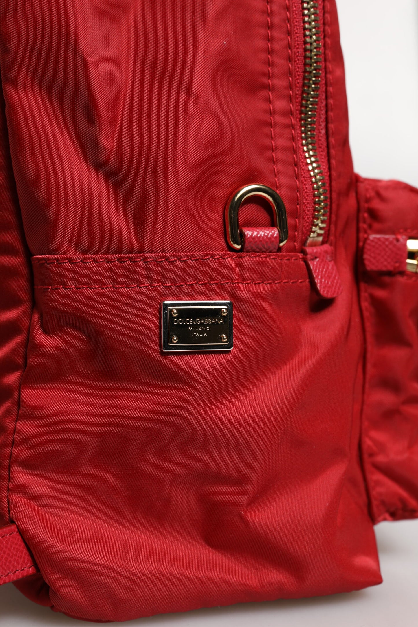 Dolce & Gabbana Rot #DGFAMILY VULCANO Rucksack Tasche – Exklusive Damenhandtasche