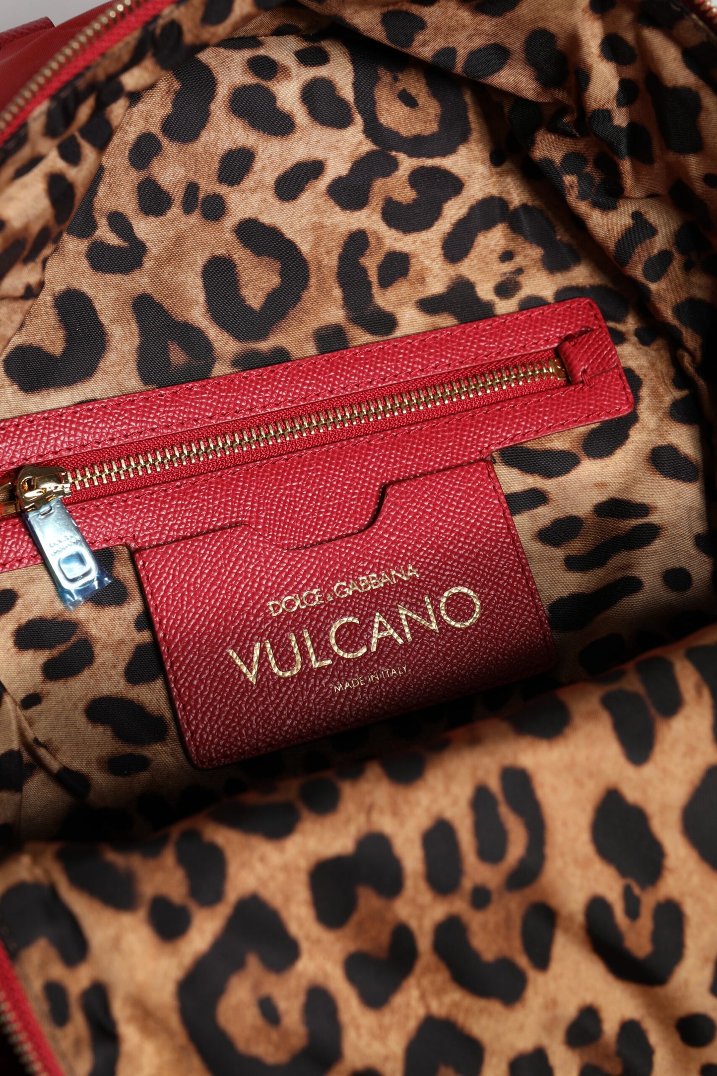 Dolce & Gabbana Rot #DGFAMILY VULCANO Rucksack Tasche – Exklusive Damenhandtasche