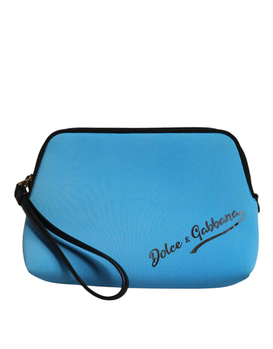 Dolce & Gabbana Blaue DG Logo Print Clutch - Elegante Damentasche für jeden Anlass