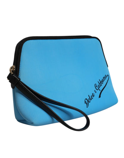 Dolce & Gabbana Blaue DG Logo Print Clutch - Elegante Damentasche für jeden Anlass