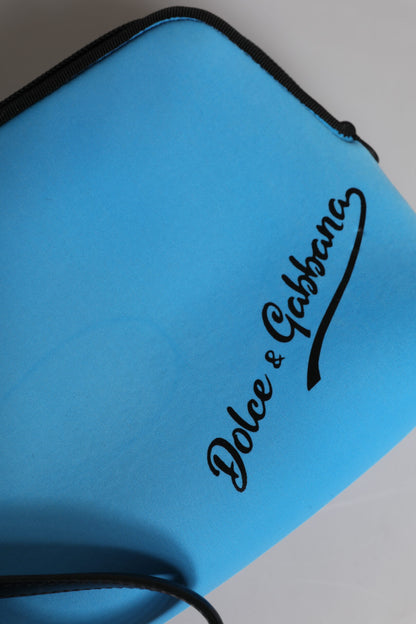 Dolce & Gabbana Blaue DG Logo Print Clutch - Elegante Damentasche für jeden Anlass