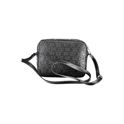 Calvin Klein Schwarze Polyester Handtasche – Eleganz trifft Funktionalität