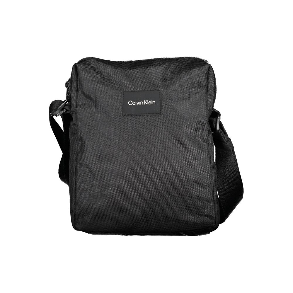 Calvin Klein Schwarze Herren-Umhängetasche aus Polyester - Eleganz für den Alltag