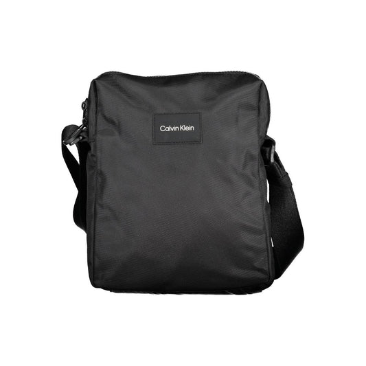 Calvin Klein Schwarze Herren-Umhängetasche aus Polyester - Eleganz für den Alltag