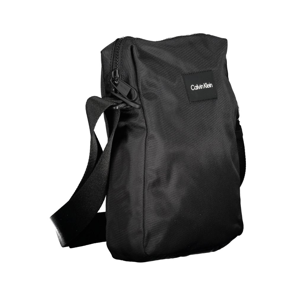 Calvin Klein Schwarze Herren-Umhängetasche aus Polyester - Eleganz für den Alltag