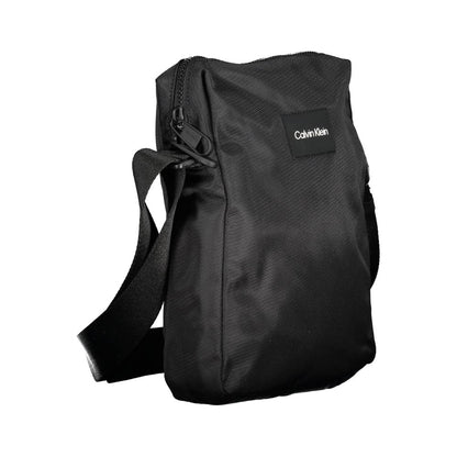 Calvin Klein Schwarze Herren-Umhängetasche aus Polyester - Eleganz für den Alltag