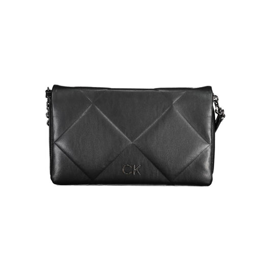 Calvin Klein Schwarze Polyester Handtasche - Elegante Umhängetasche für Damen