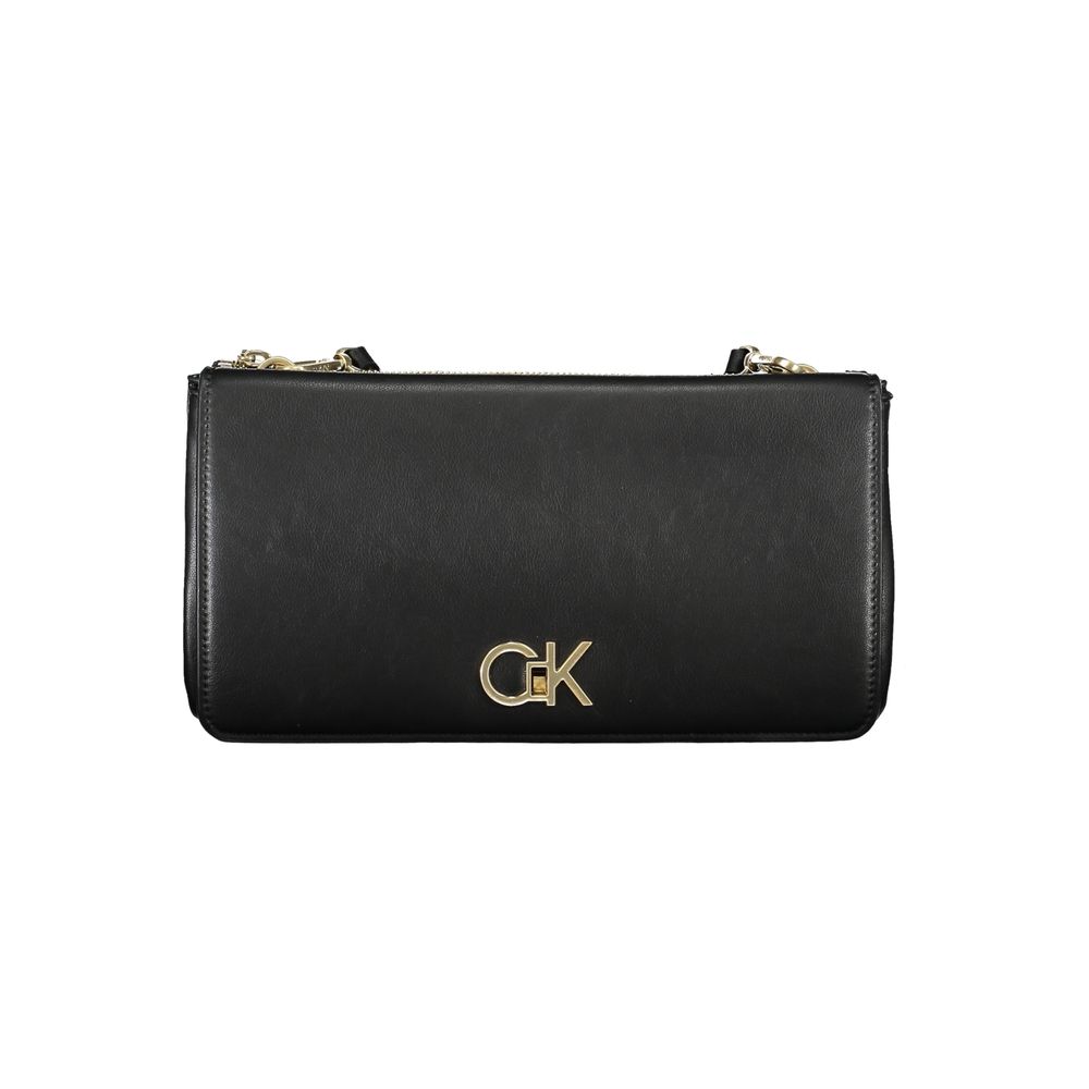 Luxuriöse Calvin Klein schwarze Handtasche aus recyceltem Polyester