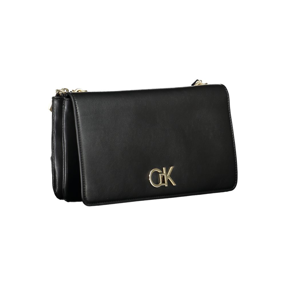 Luxuriöse Calvin Klein schwarze Handtasche aus recyceltem Polyester