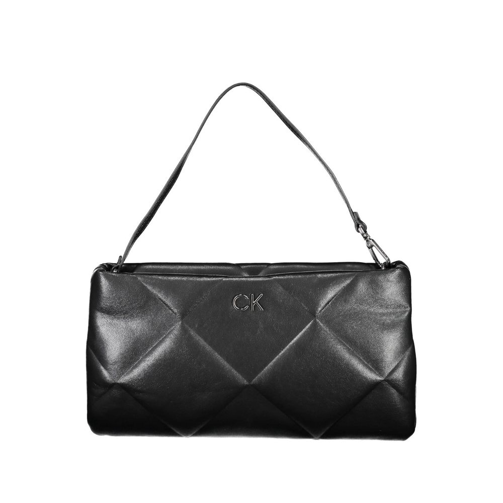 Calvin Klein Schwarze Polyester Handtasche – Eleganz und Nachhaltigkeit in Einem
