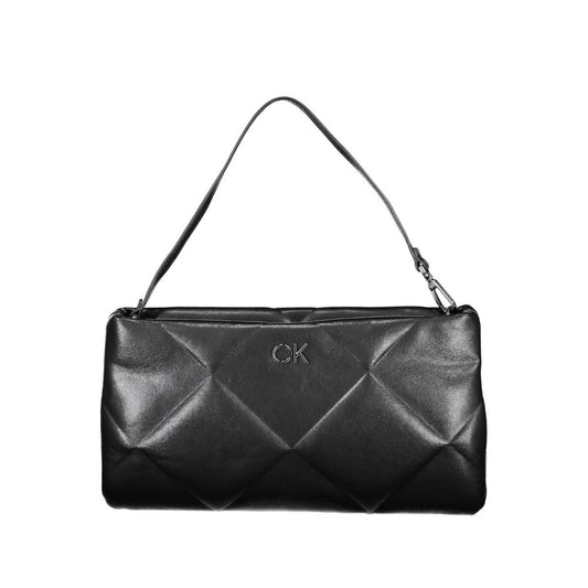 Calvin Klein Schwarze Polyester Handtasche – Eleganz und Nachhaltigkeit in Einem
