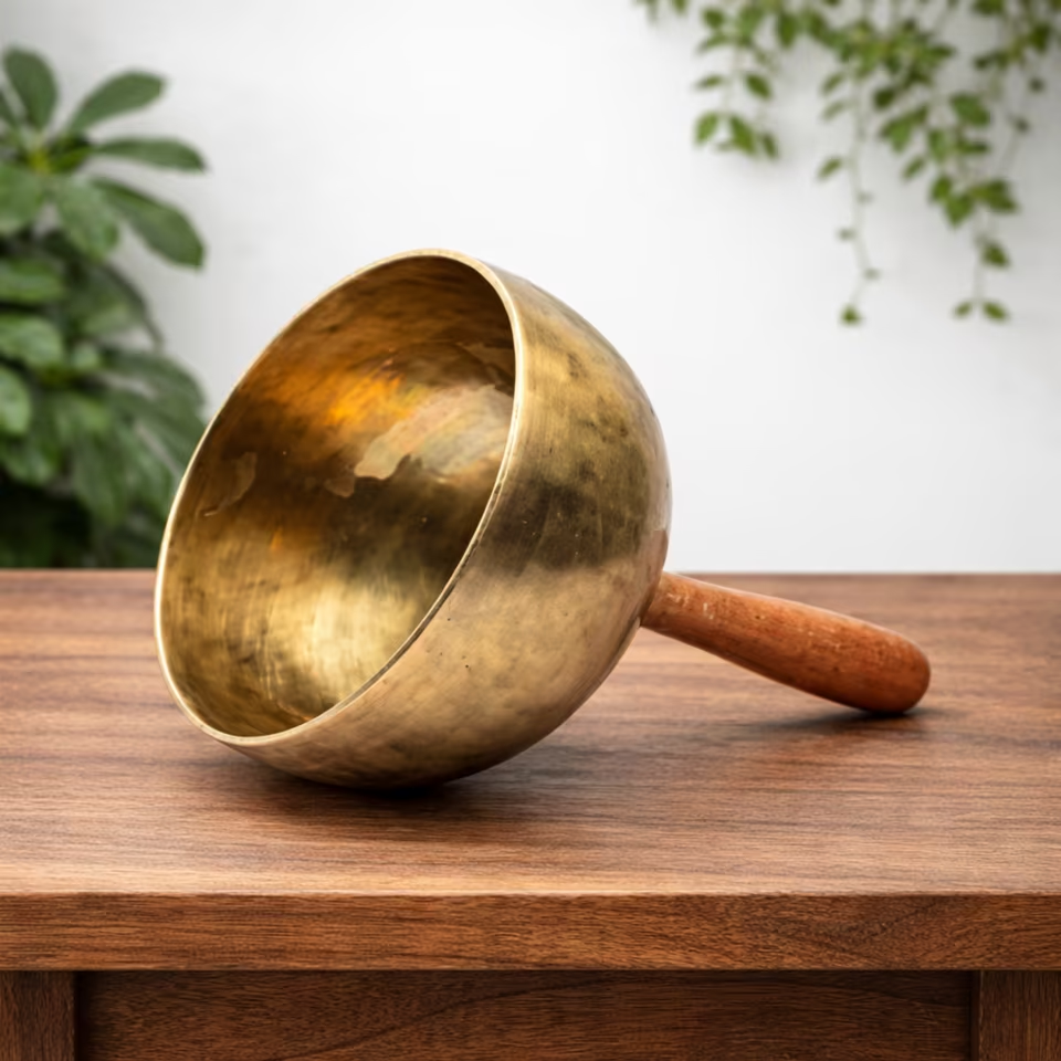 Therapie Klangschale mit Griff "Nada Yoga"