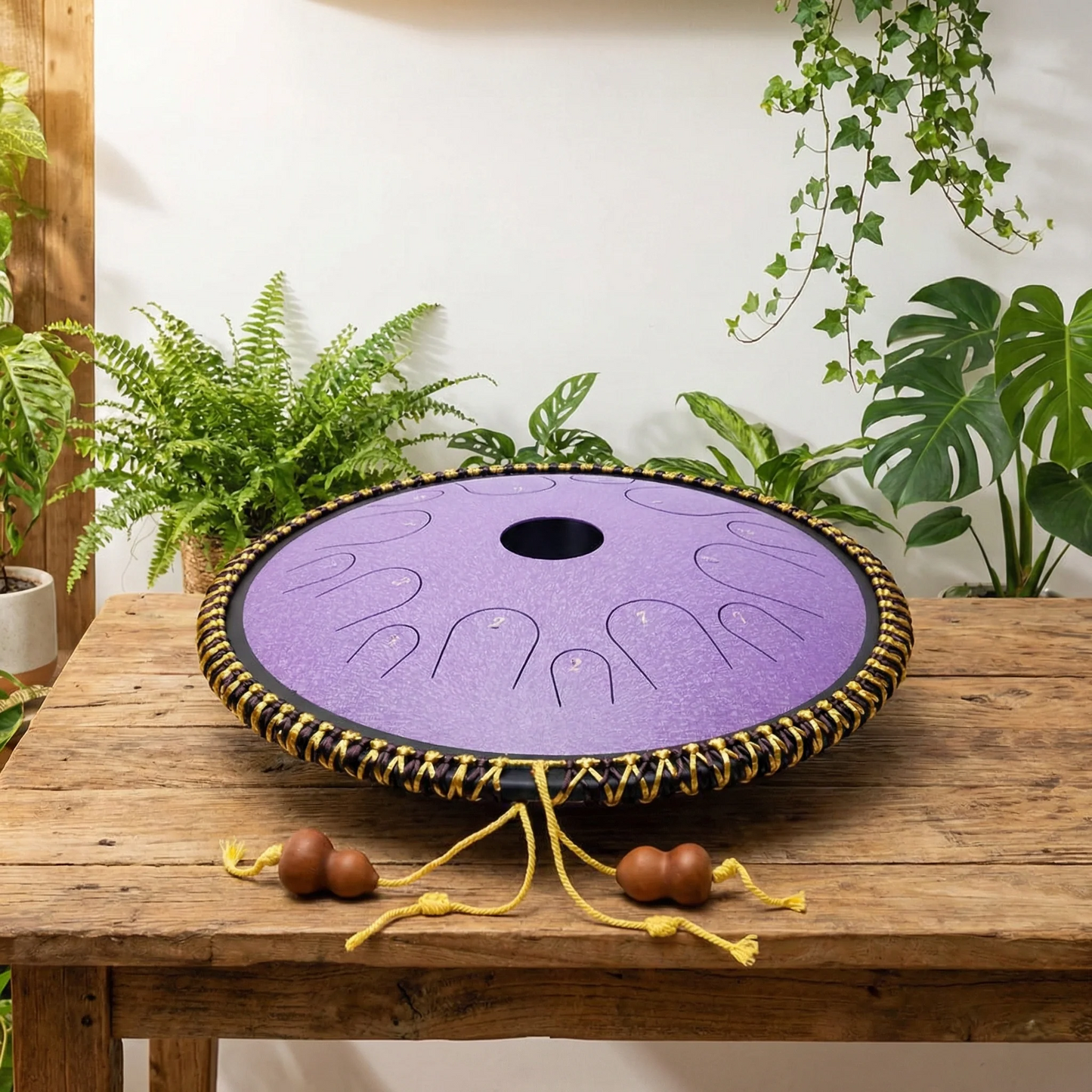 Hluru Tapping Tongue Drum "Lavendel" (14 Töne C-Dur)