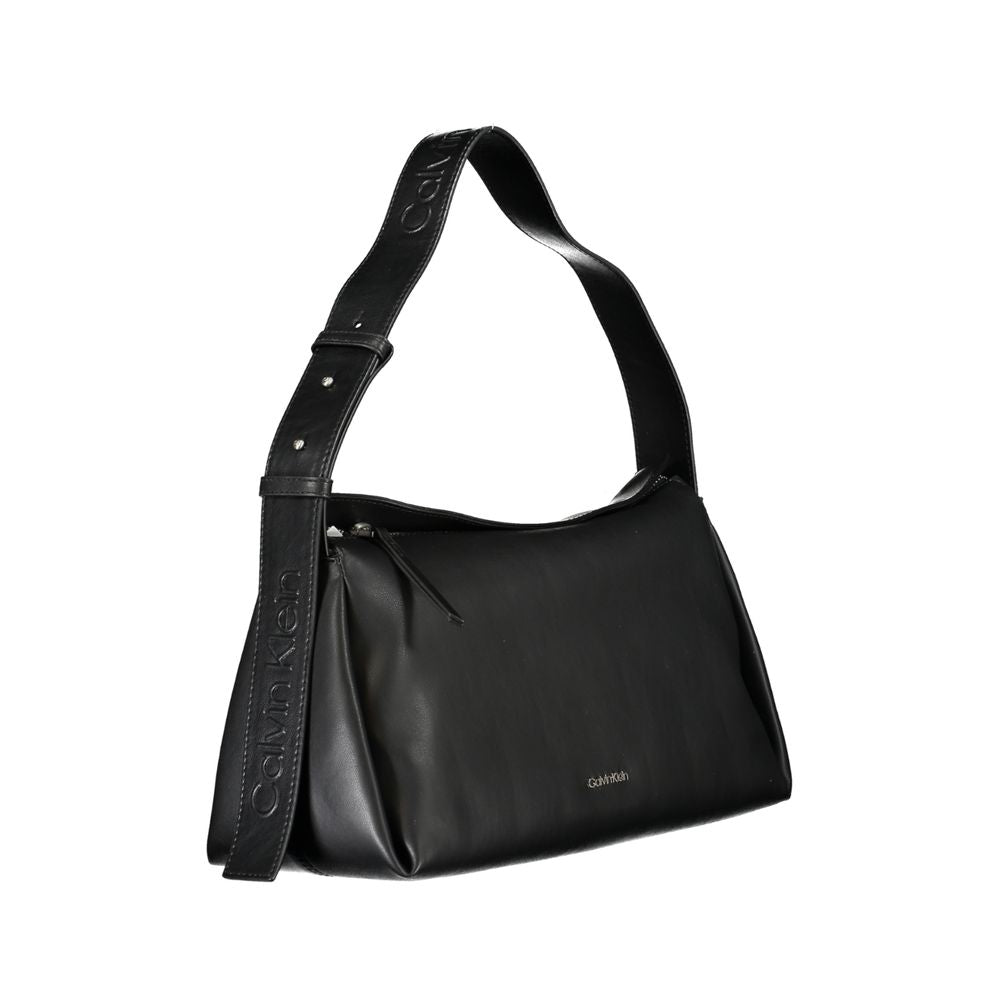 Calvin Klein Nero Polyester Damen Umhängetasche – Eleganz trifft Funktionalität