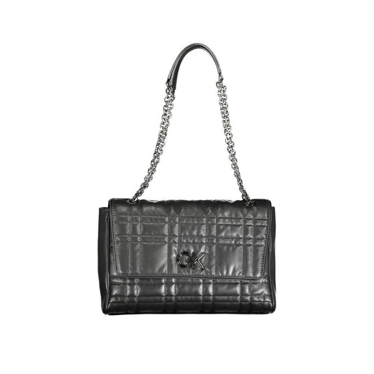 Kaltes Elegant - Schwarze Polyester-Handtasche von Calvin Klein