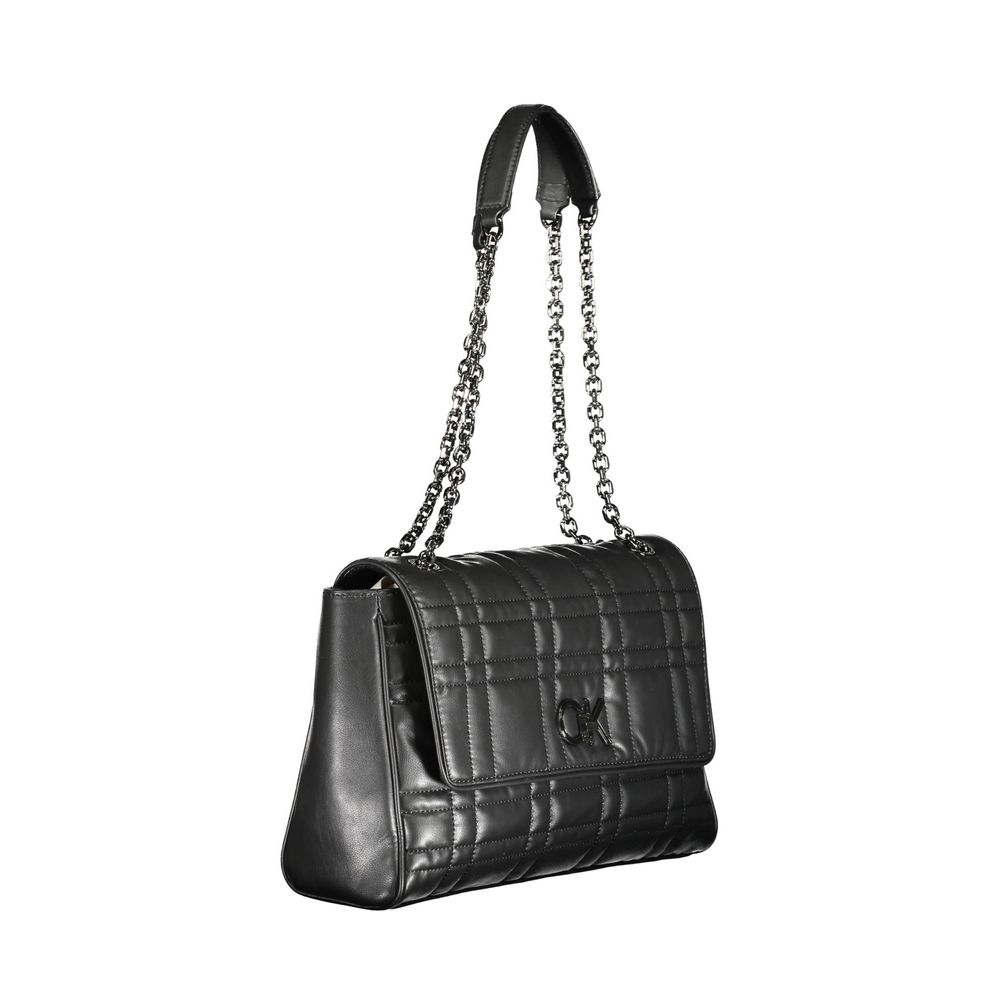 Kaltes Elegant - Schwarze Polyester-Handtasche von Calvin Klein